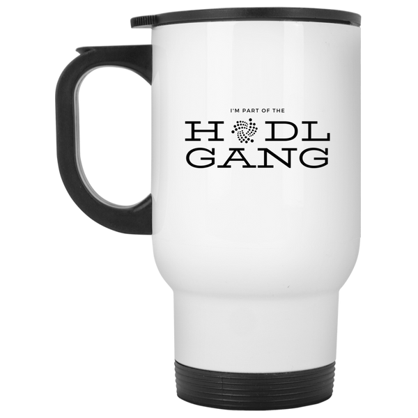 Hodl gang (Iota) - White Travel Mug
