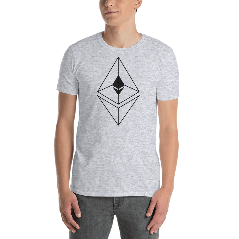 Ethereum line design - Men's T-Shirt