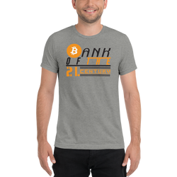Bank of the 21.century (Bitcoin) - Men's Tri-Blend T-Shirt