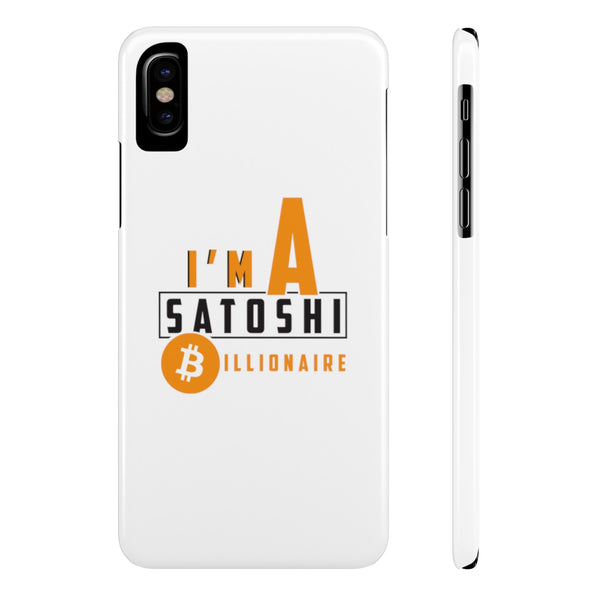I'm a satoshi billionaire - Case Mate Slim Phone Cases