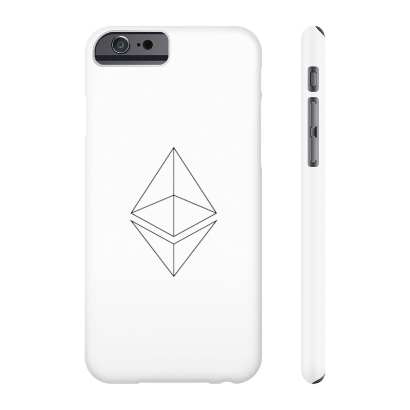 Ethereum line design - Case Mate Slim Phone Cases
