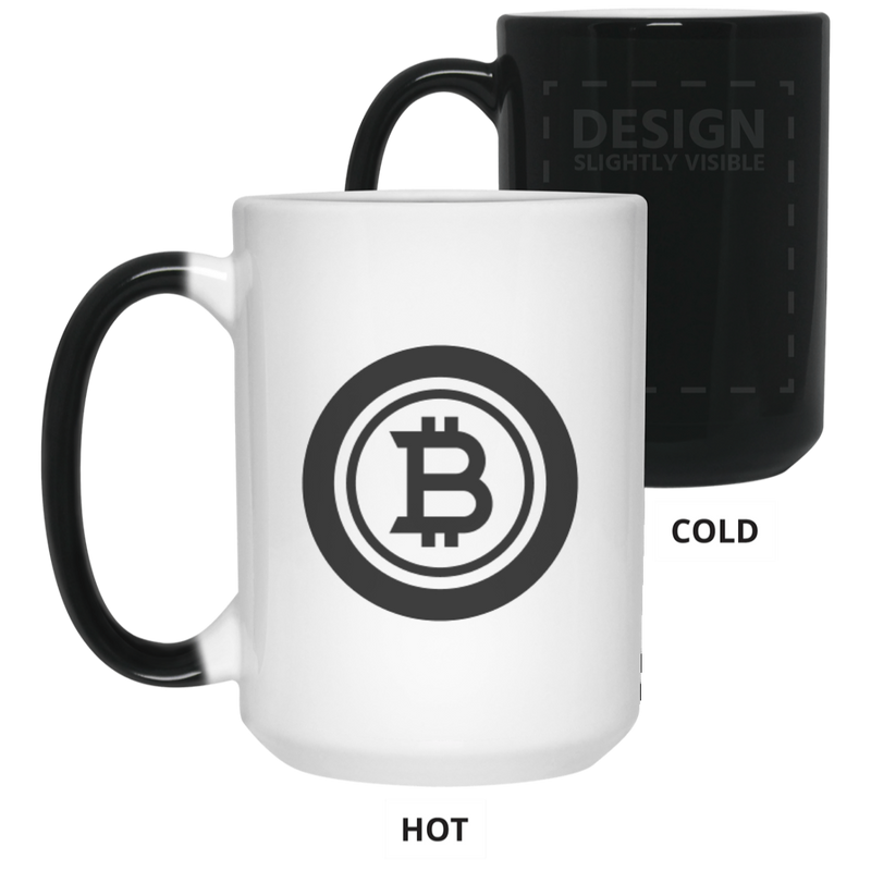 Bitcoin black - 15 oz. Color Changing Mug