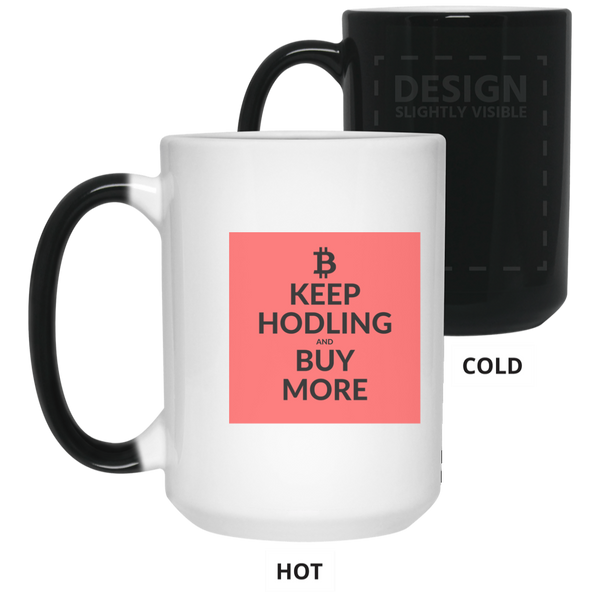 Keep hodling - 15 oz. Color Changing Mug