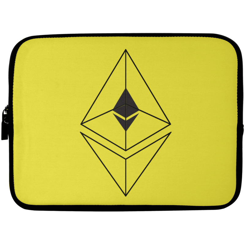 Ethereum line design - Laptop Sleeve - 10 inch