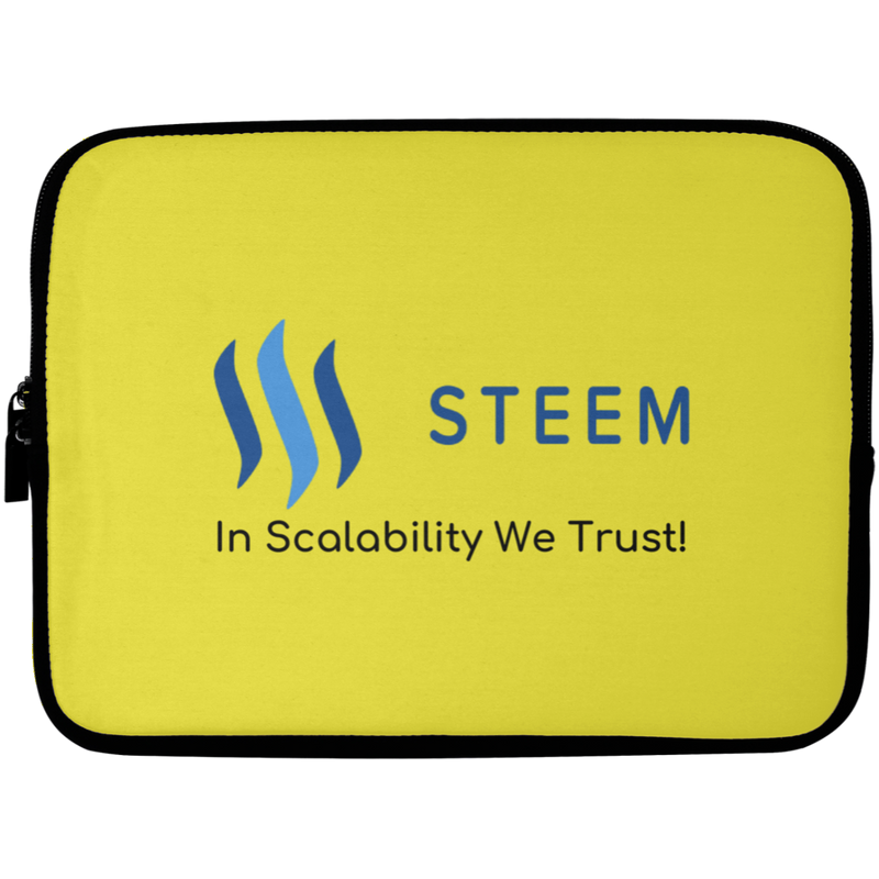 Steem in scalability we trust - Laptop Sleeve - 10 inch