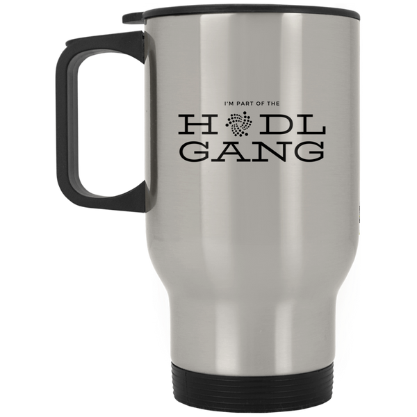 Hodl gang (Iota) - Silver Stainless Travel Mug