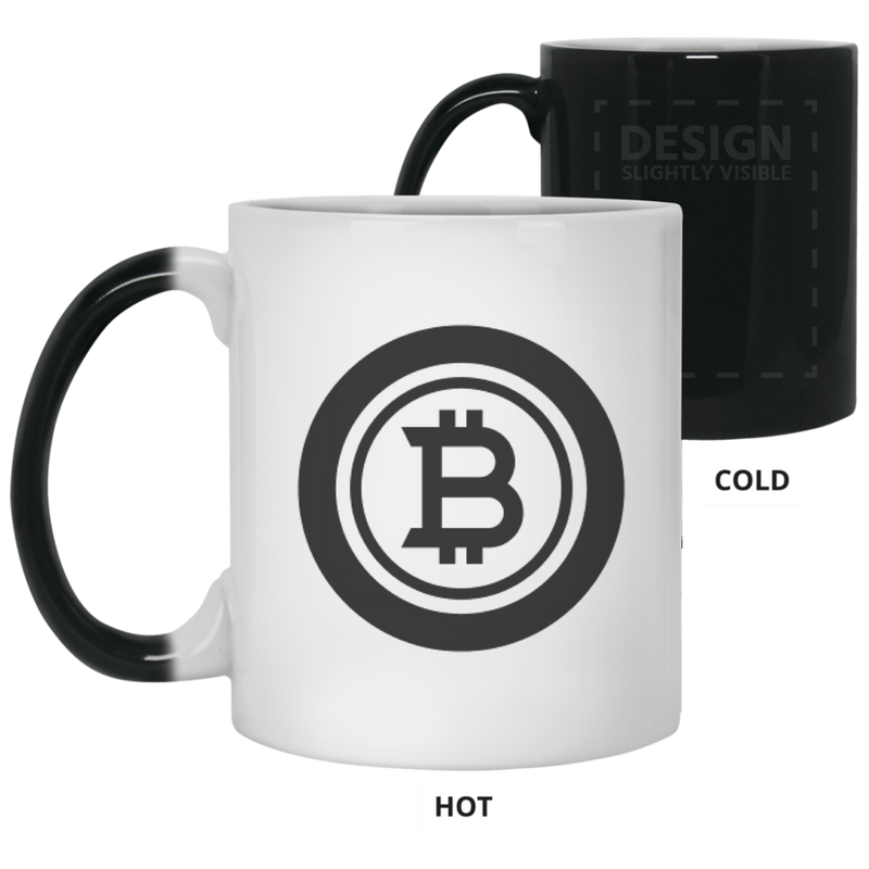 Bitcoin black - 11oz. Color Changing Mug