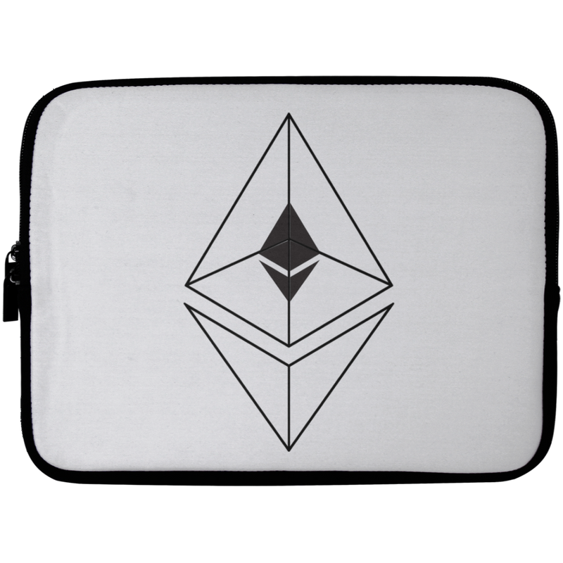 Ethereum line design - Laptop Sleeve - 10 inch