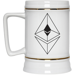 Ethereum line design - Beer Stein 22oz.