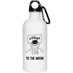 Zilliqa to the moon - 20 oz. Stainless Steel Water Bottle