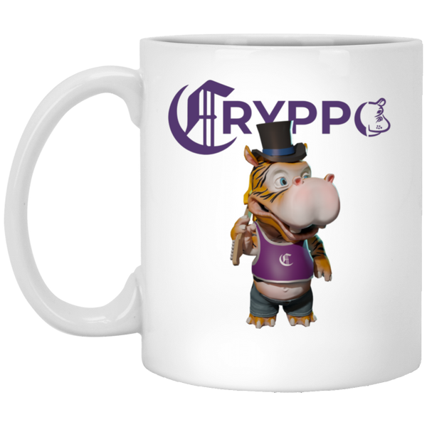 CRYPPO 11 oz. White Mug