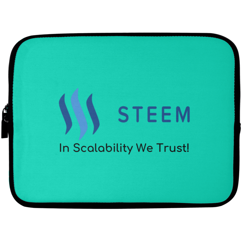 Steem in scalability we trust - Laptop Sleeve - 10 inch
