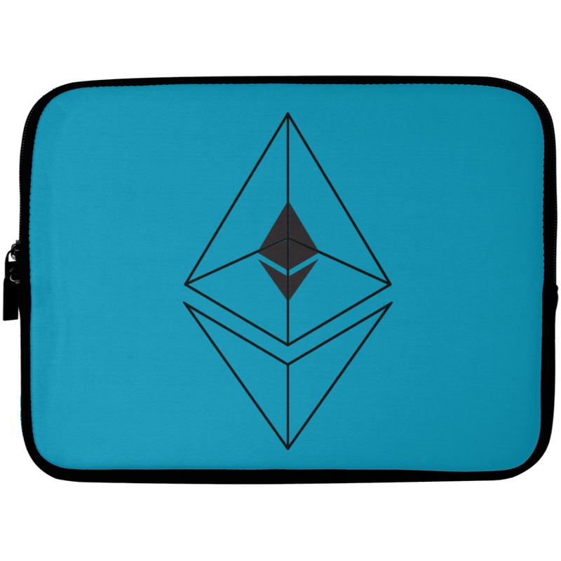 Ethereum line design - Laptop Sleeve - 10 inch