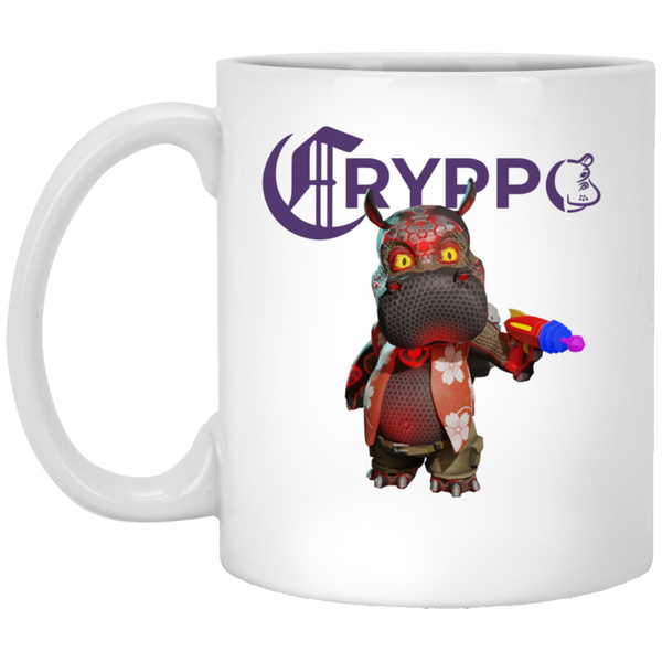 CRYPPO (2) 11 oz. White Mug