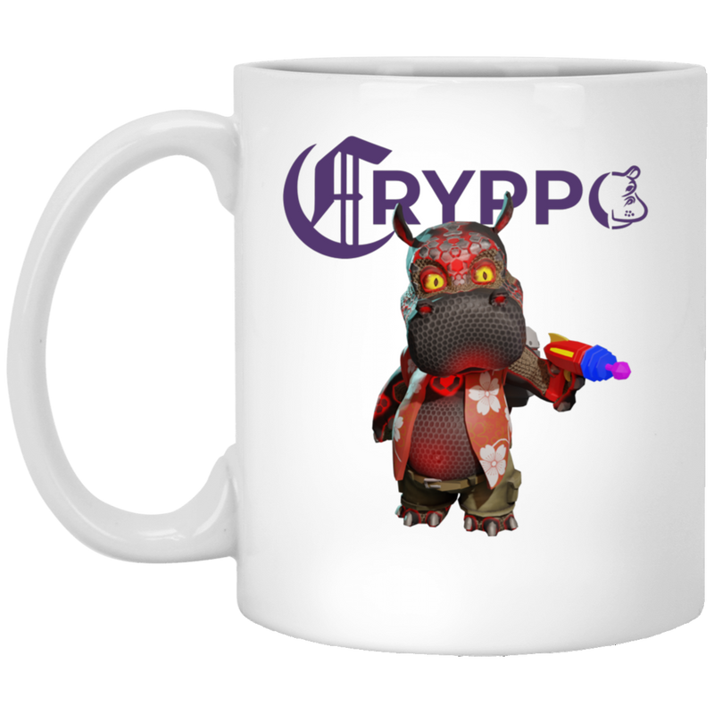 CRYPPO (2) 11 oz. White Mug