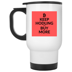 Keep hodling - White Travel Mug