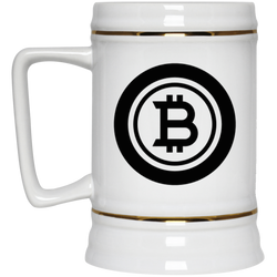 Bitcoin black - Beer Stein 22oz.