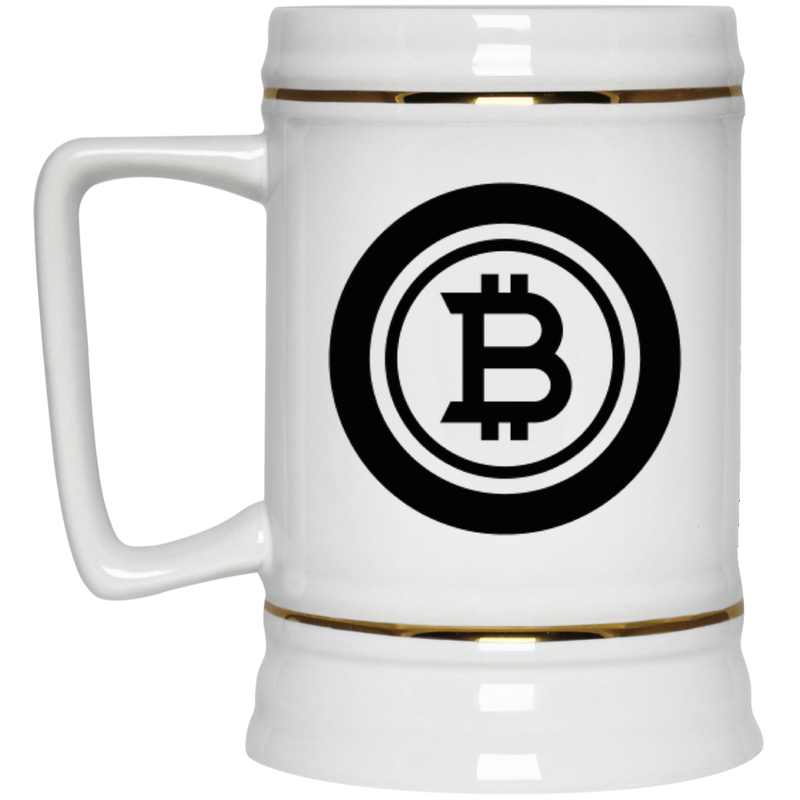 Bitcoin black - Beer Stein 22oz.