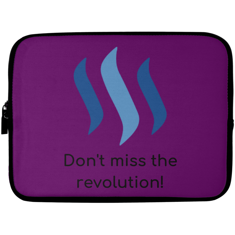 Steem don't miss the revolution - Laptop Sleeve - 10 inch