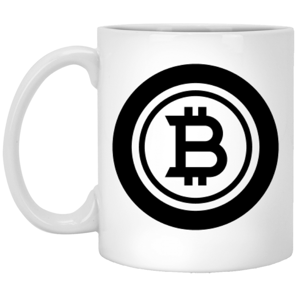 Bitcoin black - 11oz. White Mug