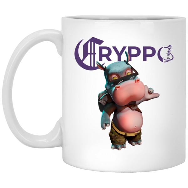 CRYPPO (4) 11 oz. White Mug
