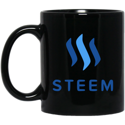 Steem - 11 oz. Black Mug