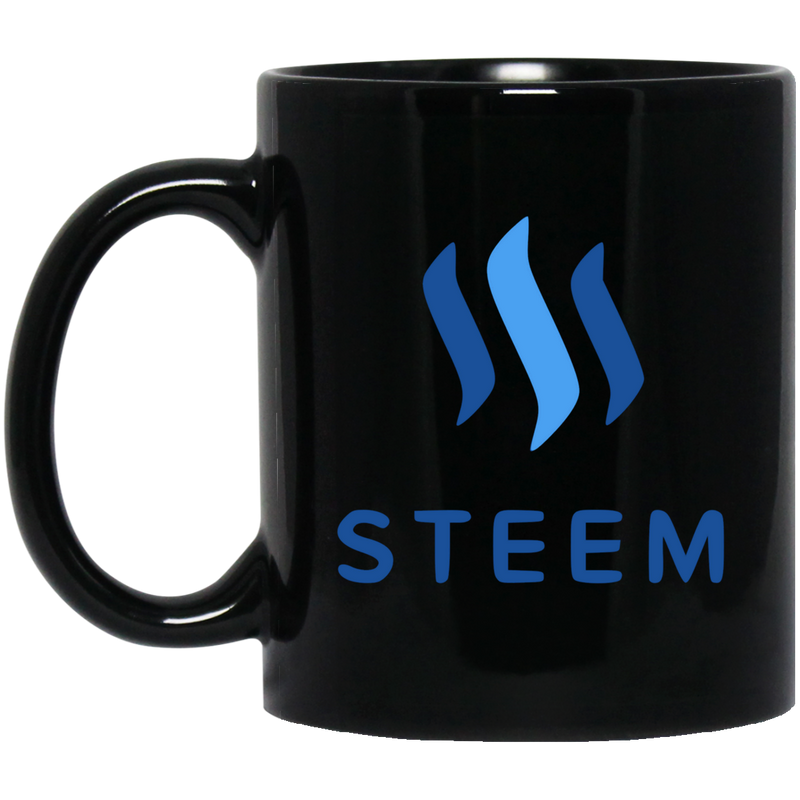 Steem - 11 oz. Black Mug