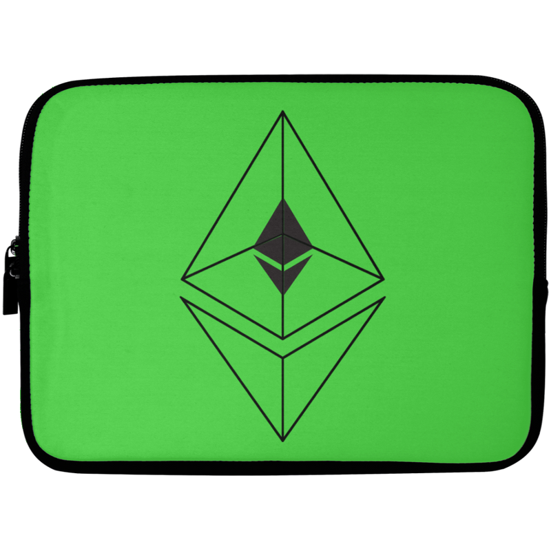 Ethereum line design - Laptop Sleeve - 10 inch