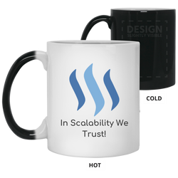 Steem in scalability we trust - 11 oz. Color Changing Mug