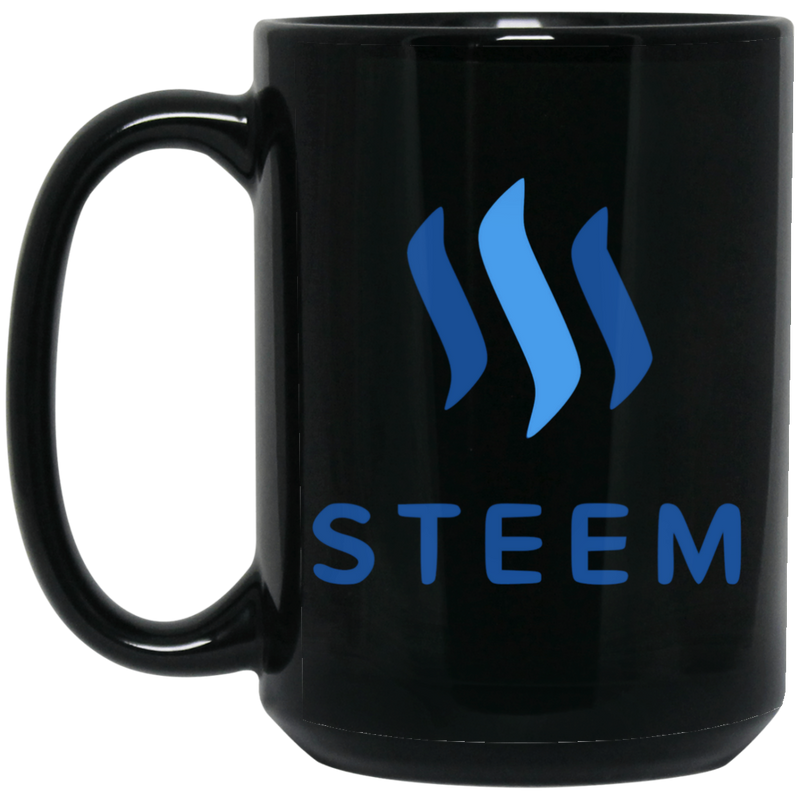 Steem - 15 oz. Black Mug