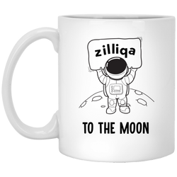 Zilliqa to the moon - 11 oz. White Mug