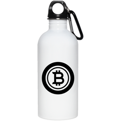 Bitcoin black - 20 oz. Stainless Steel Water Bottle