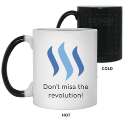 Steem don't miss the revolution - 11 oz. Color Changing Mug