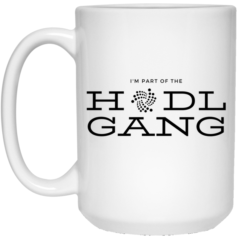Hodl gang (Iota) - 15 oz. White Mug