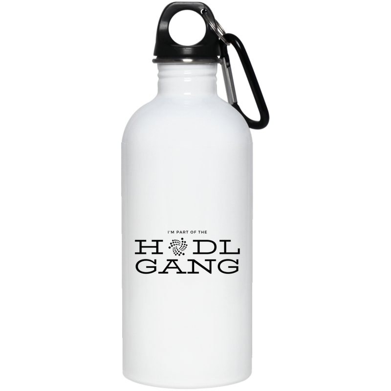 Hodl gang (Iota) - 20 oz. Stainless Steel Water Bottle