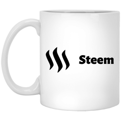 Steem black - 11 oz. White Mug