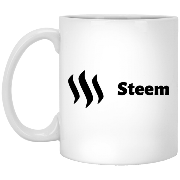 Steem black - 11 oz. White Mug