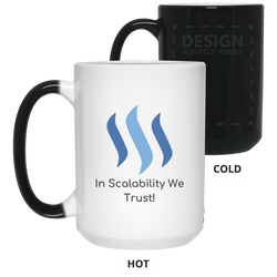 Steem in scalability we trust - 15 oz. Color Changing Mug