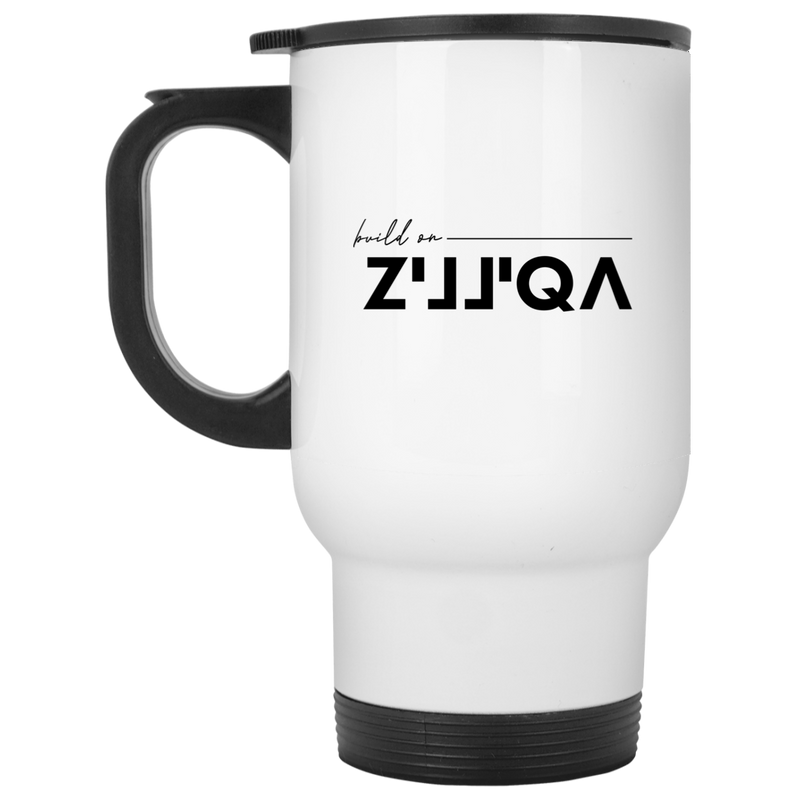 Build on Zilliqa - White Travel Mug