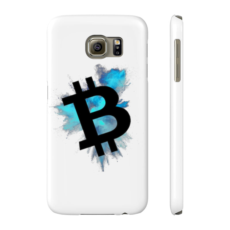 Bitcoin colour cloud - Case Mate Slim Phone Cases