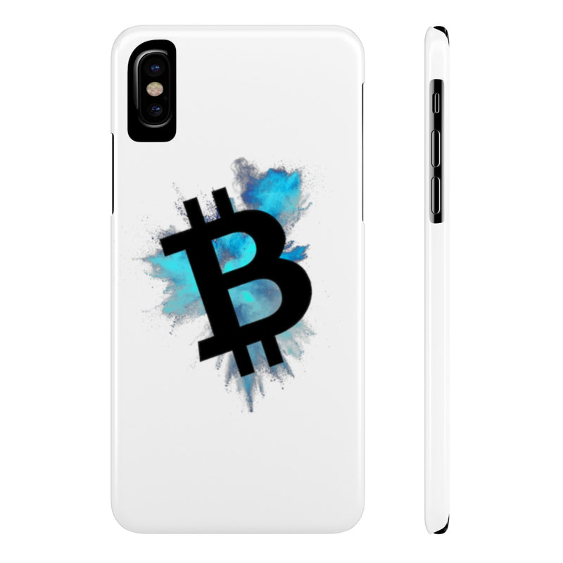Bitcoin colour cloud - Case Mate Slim Phone Cases