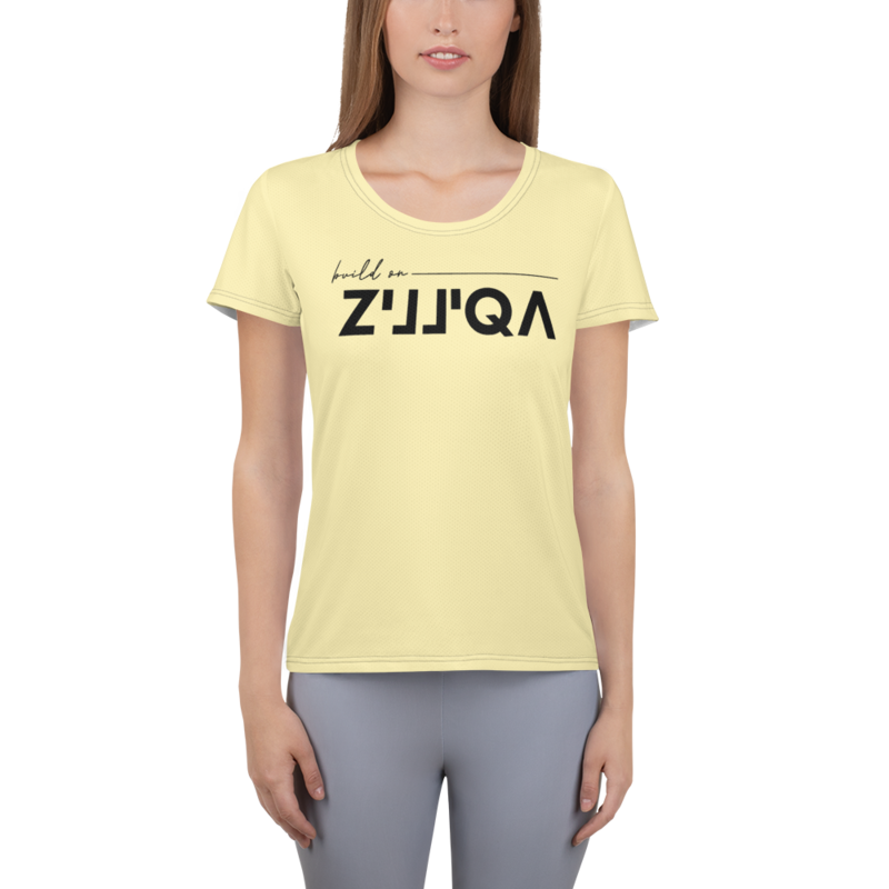 Build on Zilliqa – Women's Athletic T-shirt