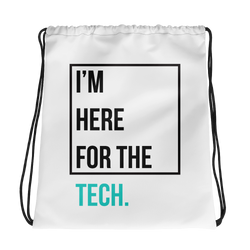 I'm here for the tech (Zilliqa) - Drawstring Bag