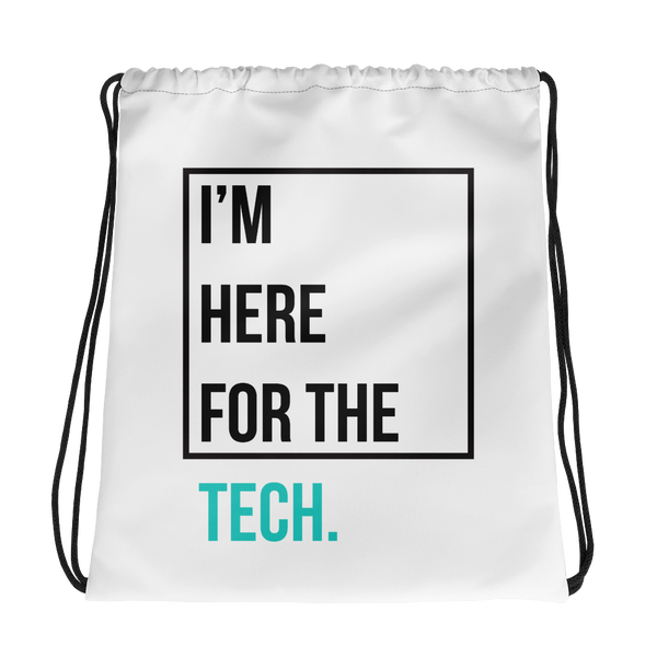 I'm here for the tech (Zilliqa) - Drawstring Bag