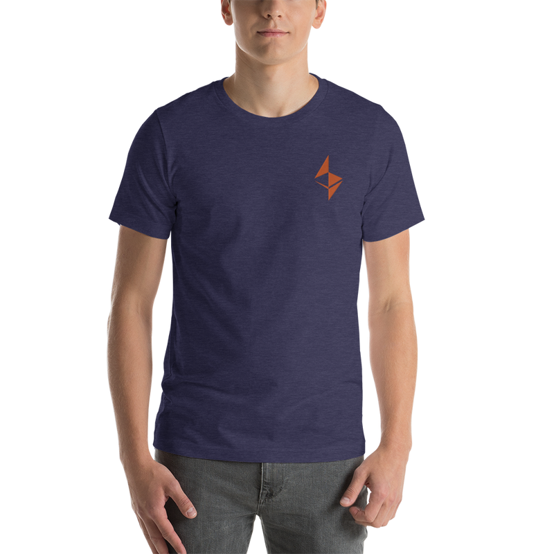 Ethereum surface design - Men's Embroidered Premium T-Shirt