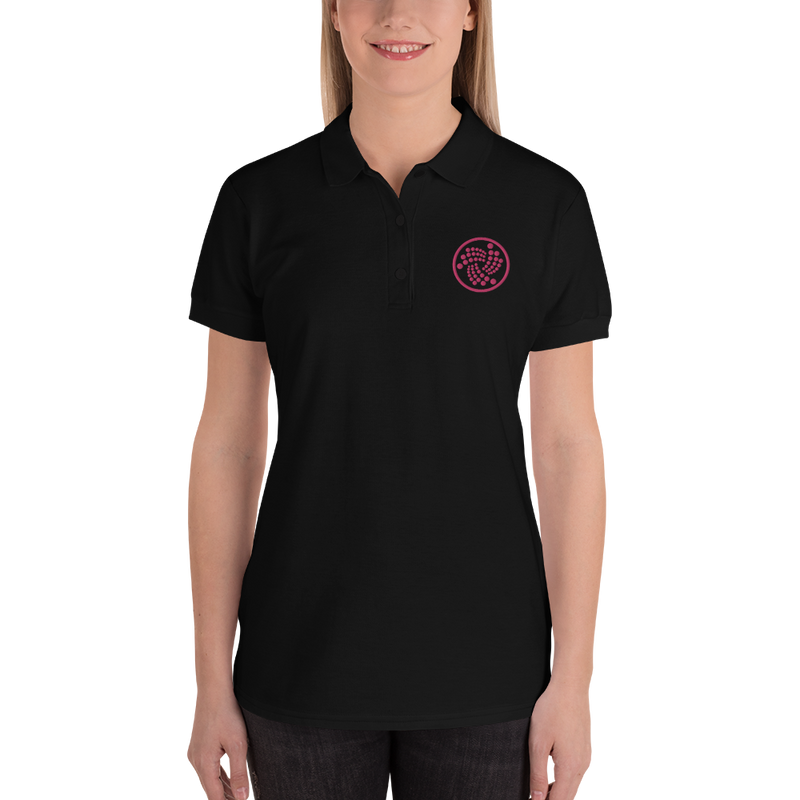 Iota logo - Women's Embroidered Polo Shirt