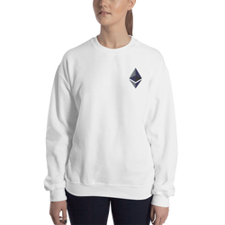Ethereum logo – Women’s Embroidered Crewneck Sweatshirt