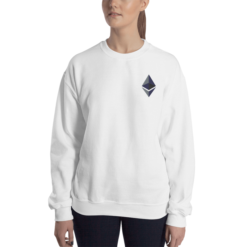 Ethereum logo – Women’s Embroidered Crewneck Sweatshirt