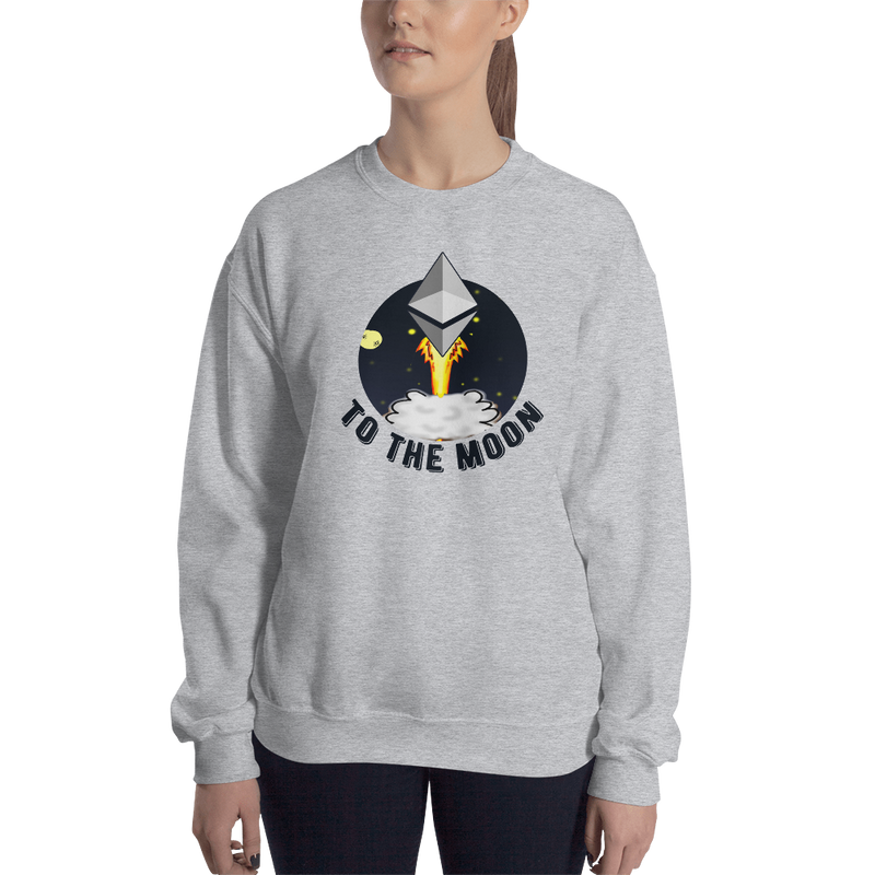 Ethereum to the moon – Women’s Crewneck Sweatshirt
