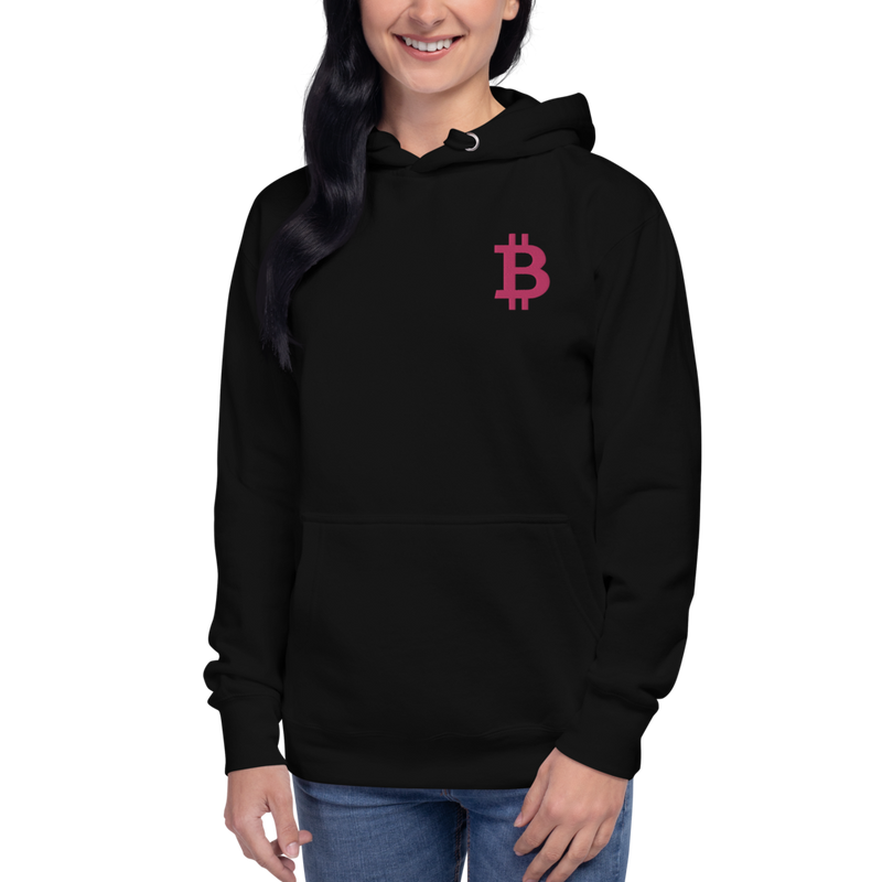 Bitcoin – Women’s Embroidered Pullover Hoodie